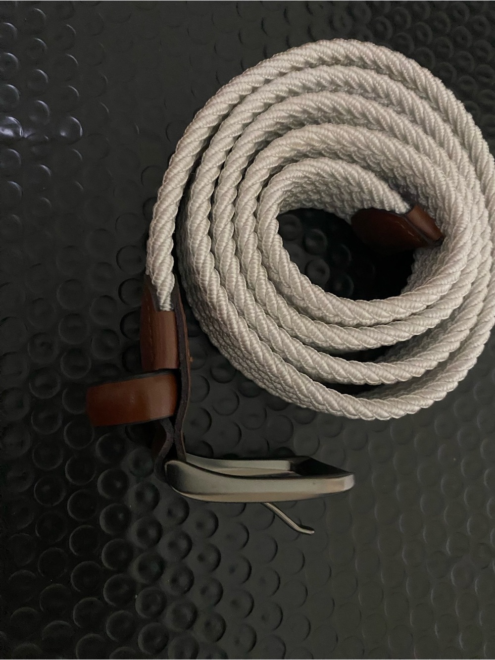 Penguin Golf Brand Belt White Stretch Weaved  38-40” Unused Condition
